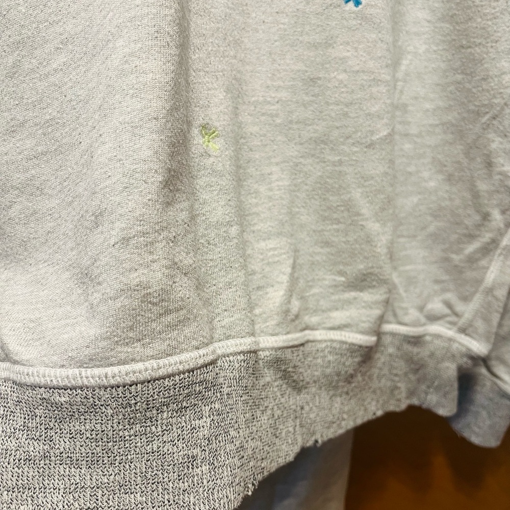 THE GREAT. Classic Grey Embroidered Sweatsuit - Picture 6 of 13